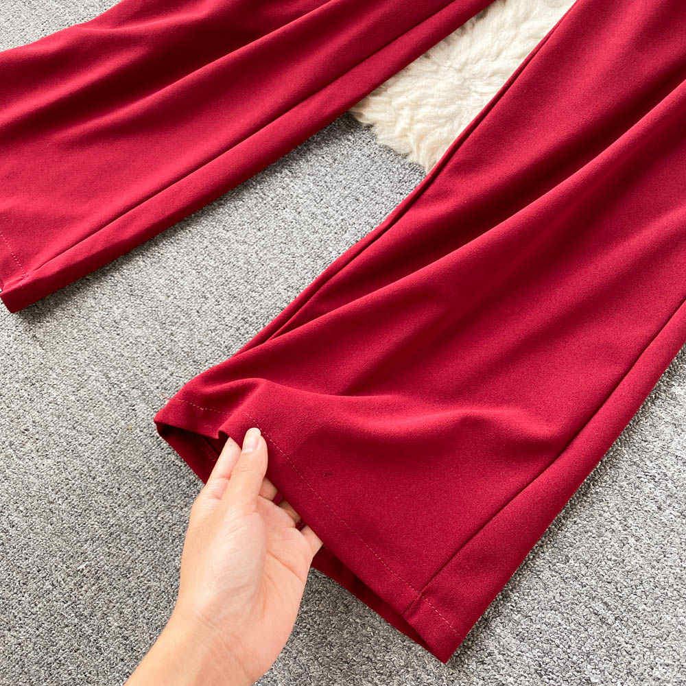 Glam Burgundy Feather Tube Jumpsuit – Party Wear