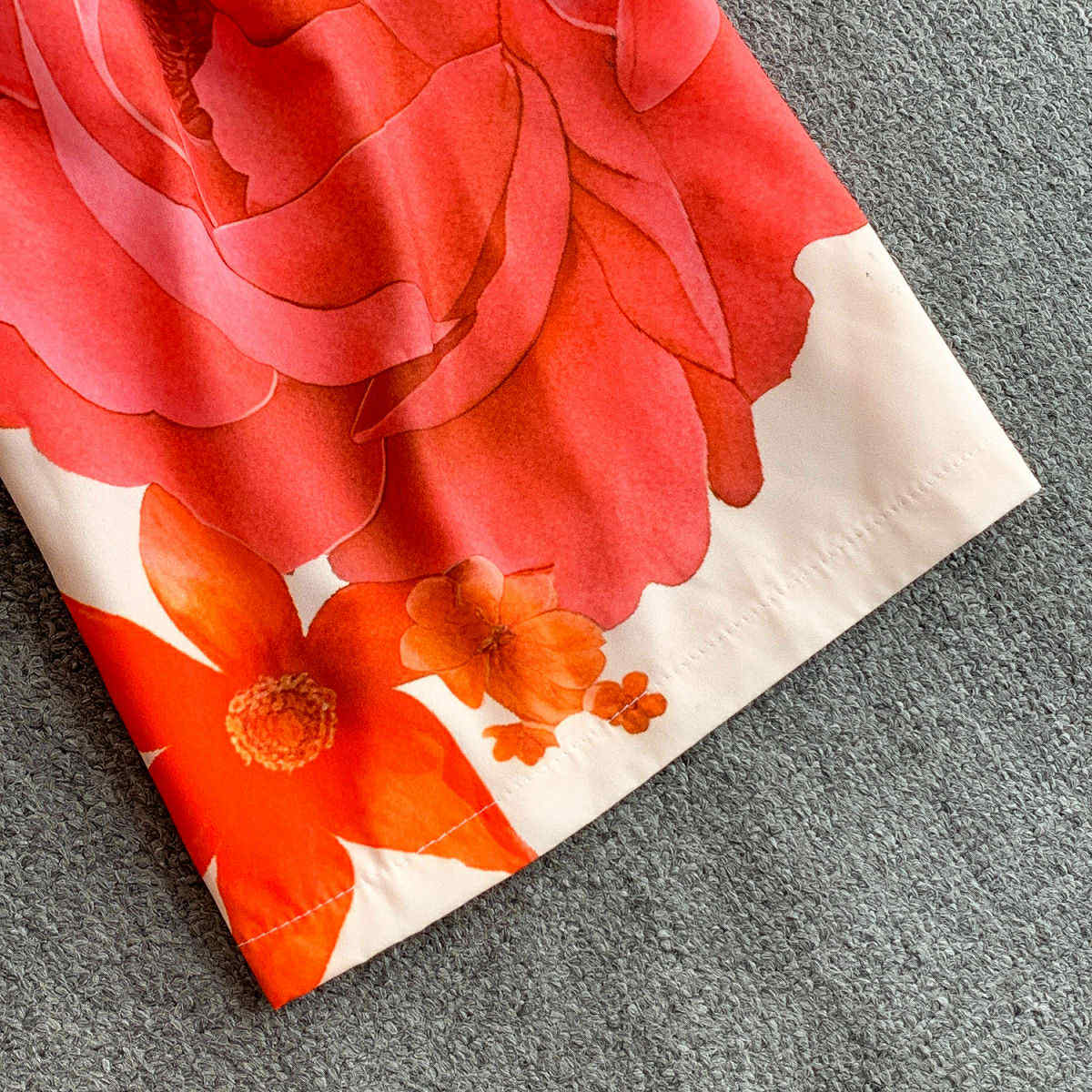 Peach Floral Wide-Leg Jumpsuit – Summer Elegance