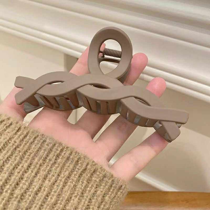 Neutral Matte & Fur Hair Clip Set – 9pcs Premium Collection
