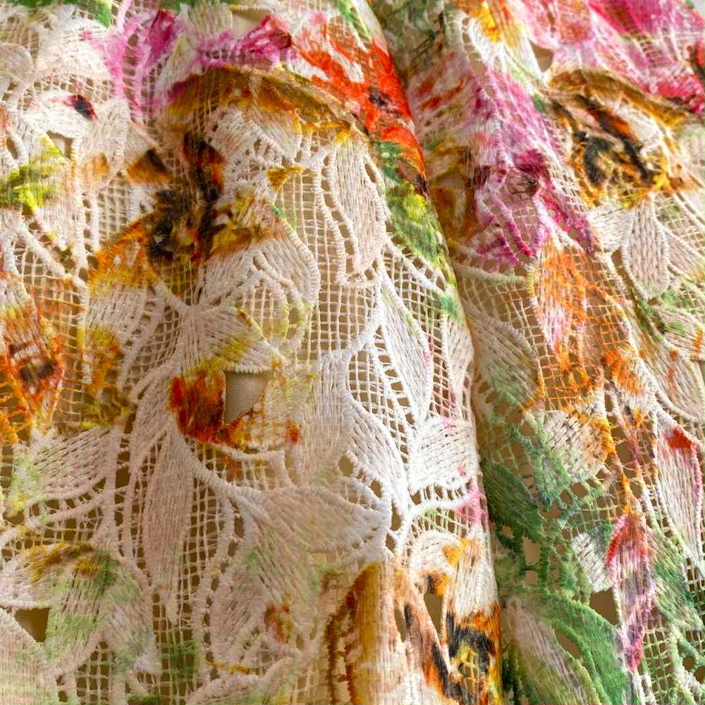 Pastel Floral Lace Maxi Dress – Garden Party & Resort Wear