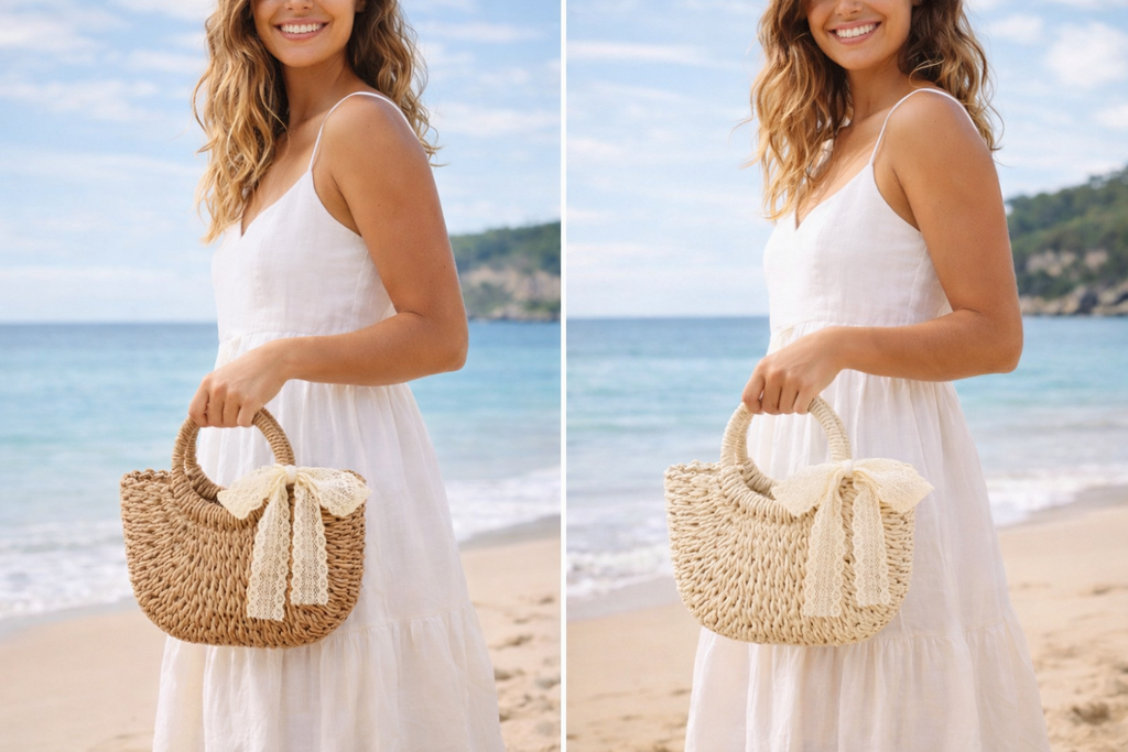Handmade Straw Mini Bag – Summer Beach & Brunch Essential