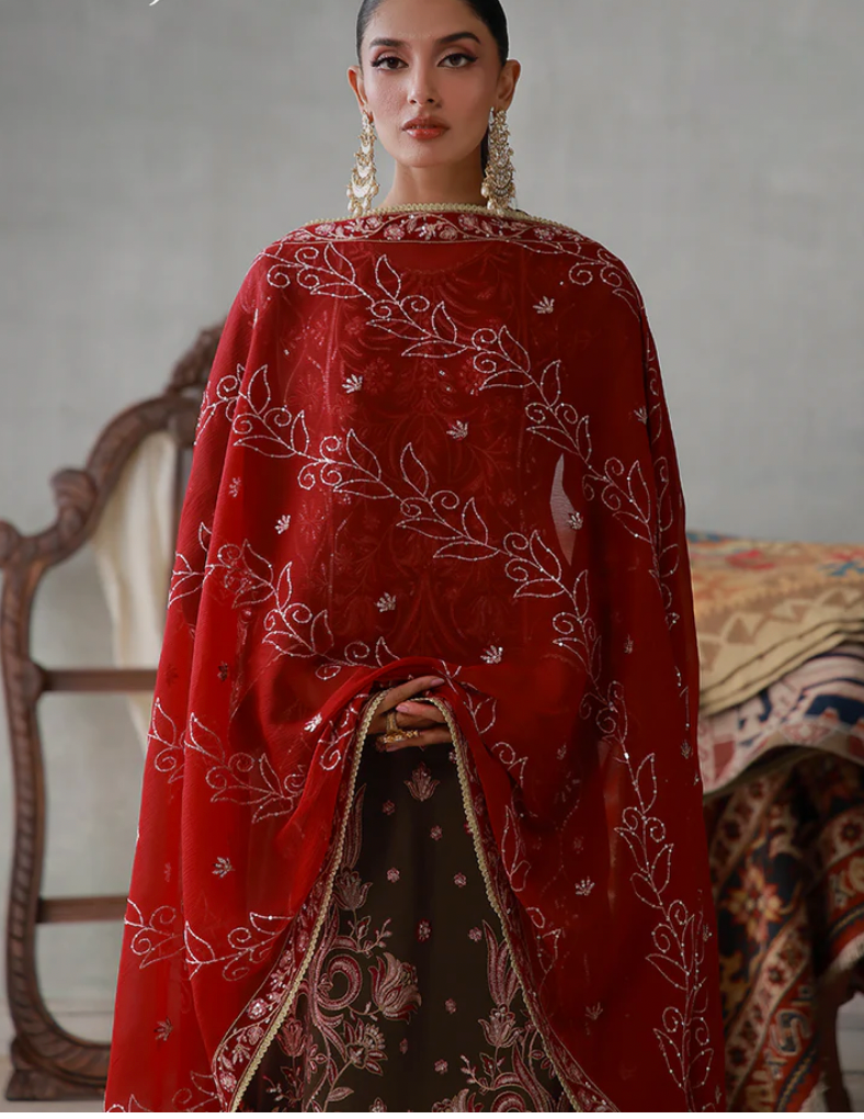 Embroidered Poly Silk Stitched 3pcs