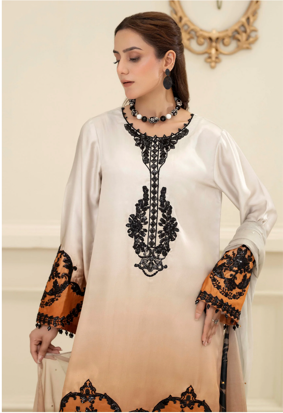 Ready To Wear Printed & Embroidered Eid Dress