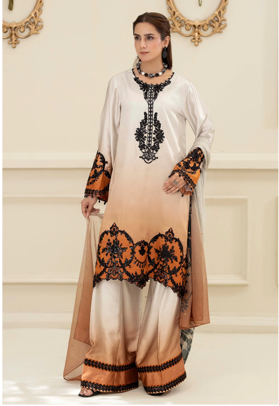 Ready To Wear Printed & Embroidered Eid Dress