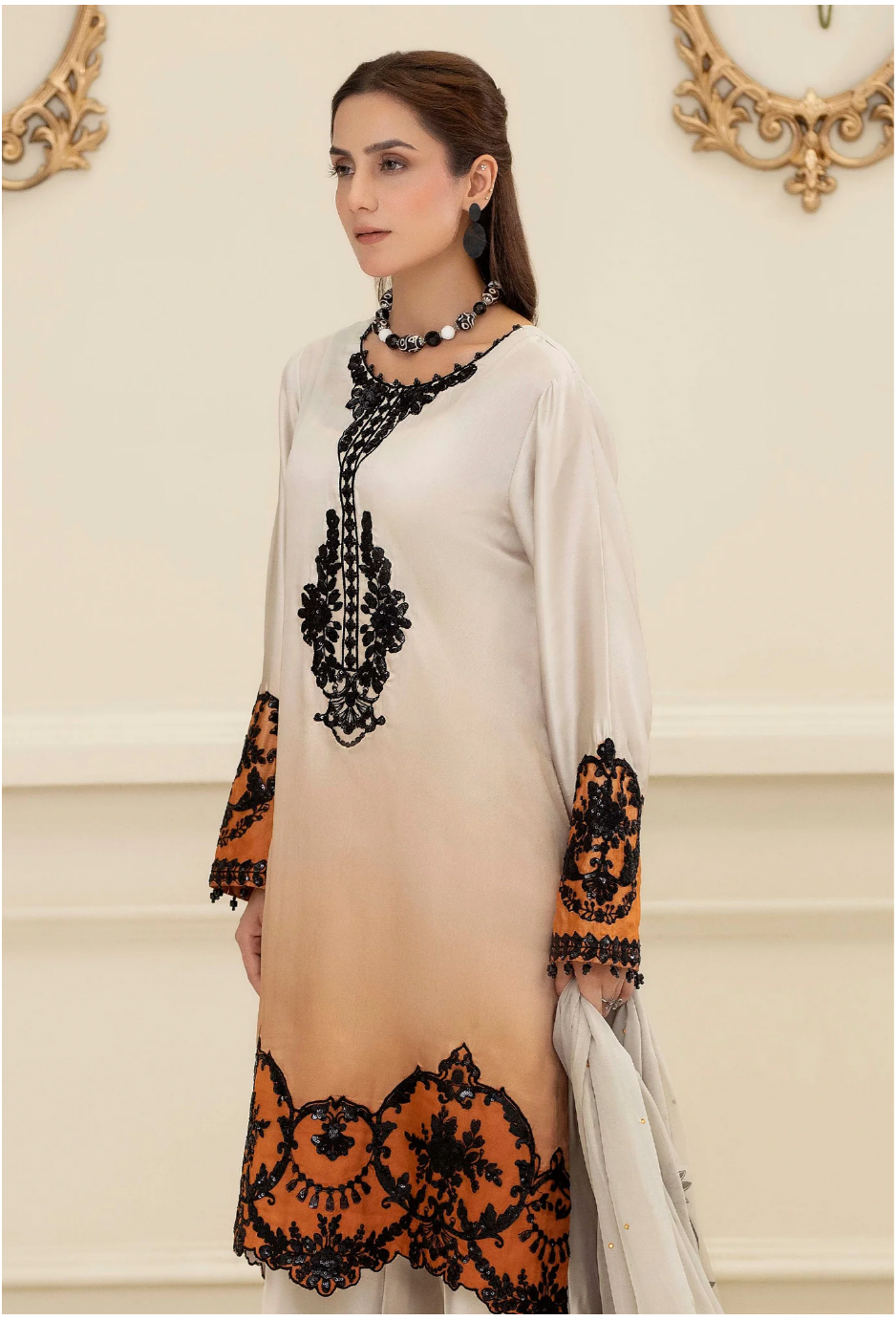 Ready To Wear Printed & Embroidered Eid Dress