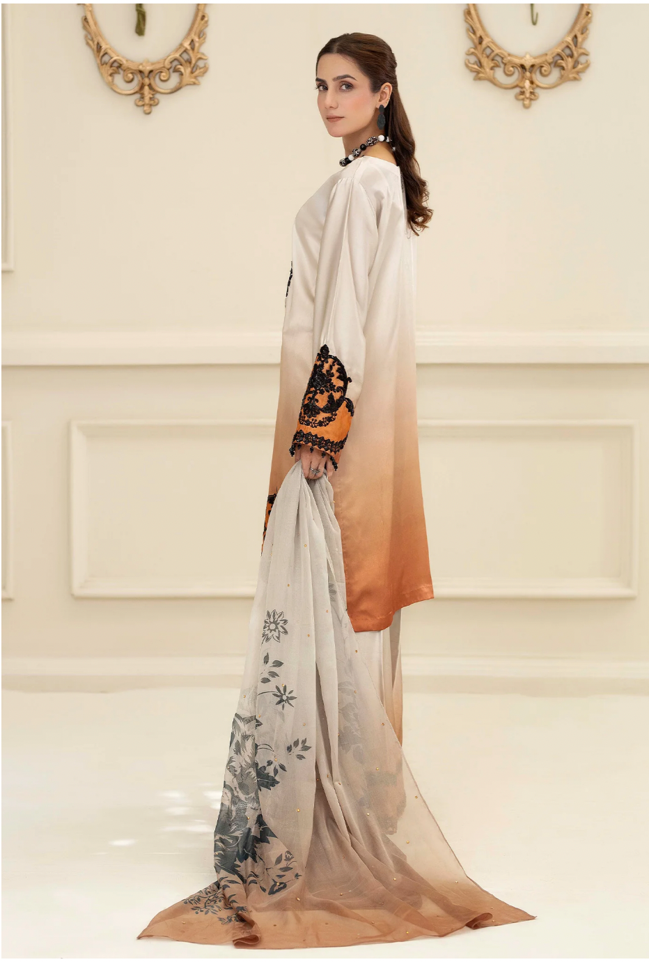 Ready To Wear Printed & Embroidered Eid Dress