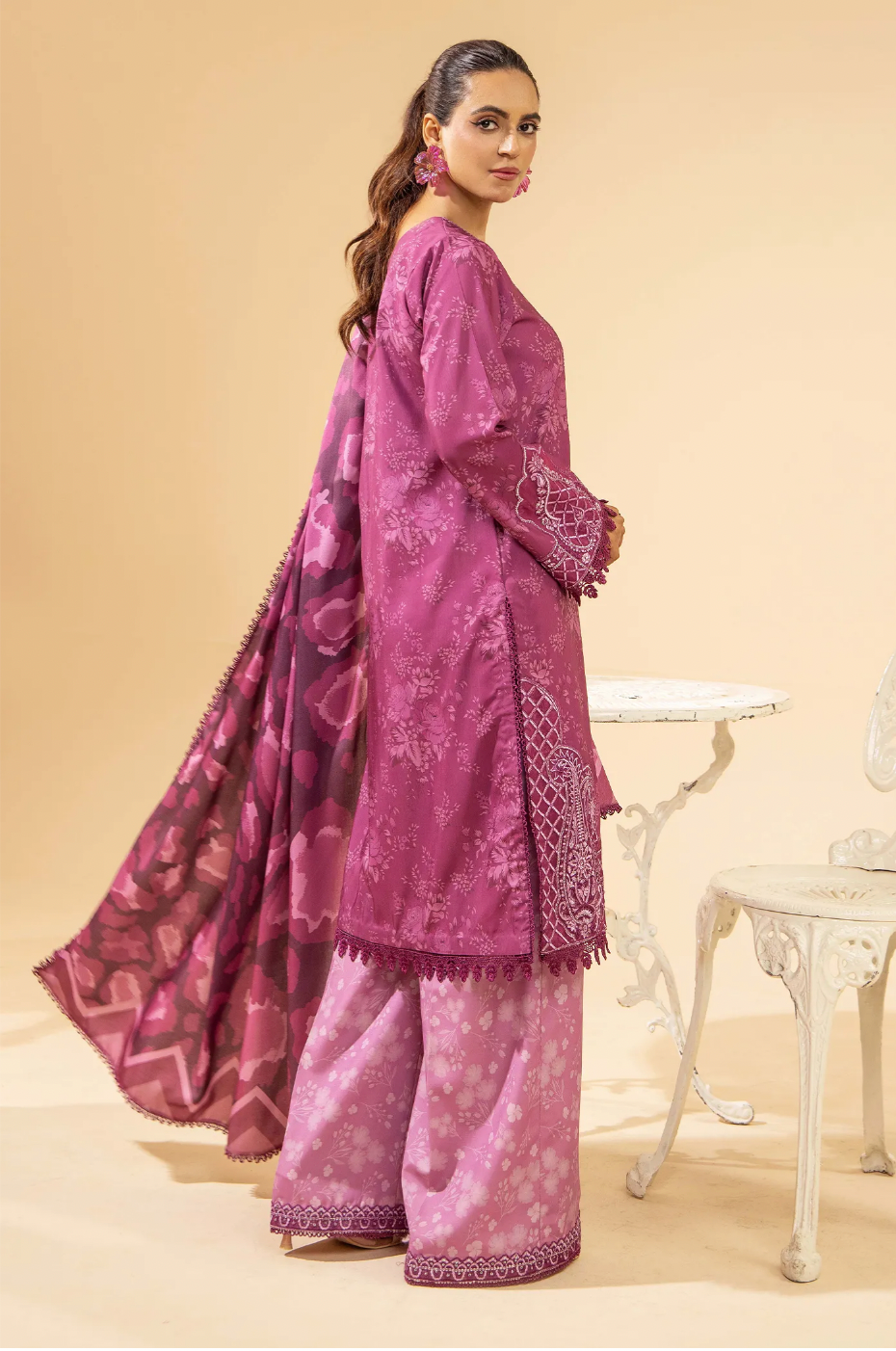 Ready to Wear Printed Slub Shirt Eid Dress