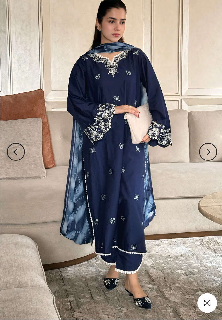 3 Piece Pret Pakistani Eid Dress - 02