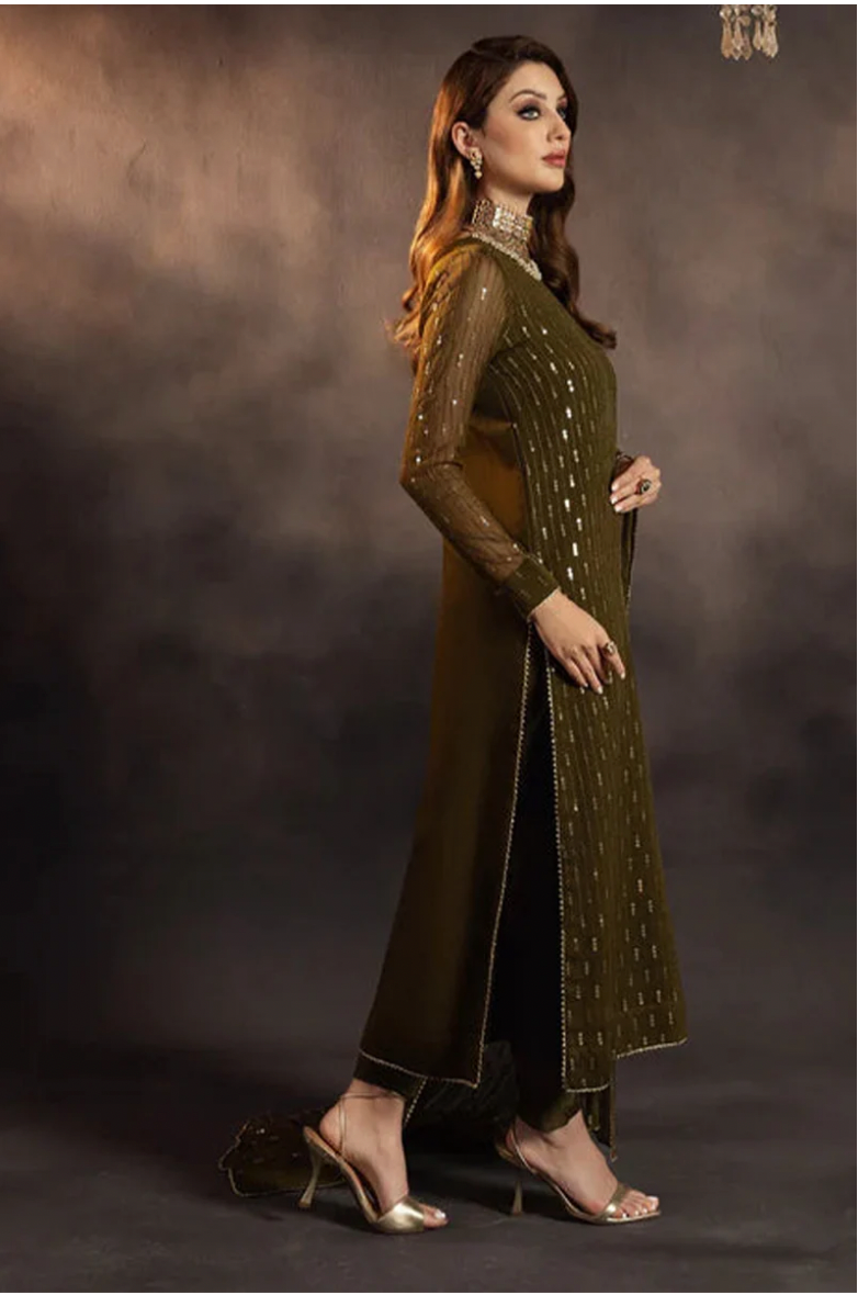 Hazel Brown Festive Pakistani Eid Dress