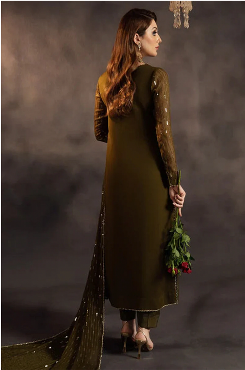 Hazel Brown Festive Pakistani Eid Dress