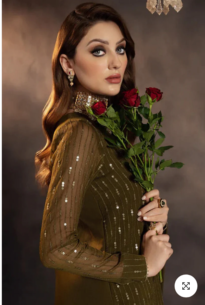 Hazel Brown Festive Pakistani Eid Dress