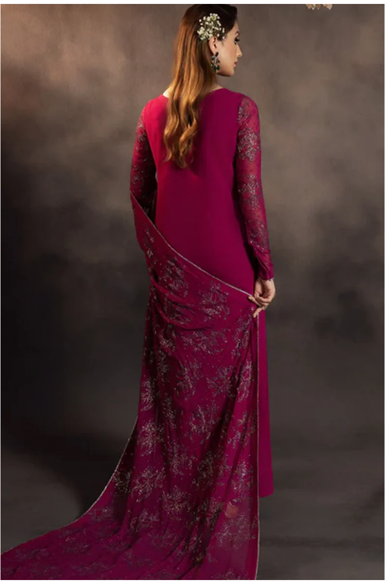 Shocking Pink Festive Wear Party Dress