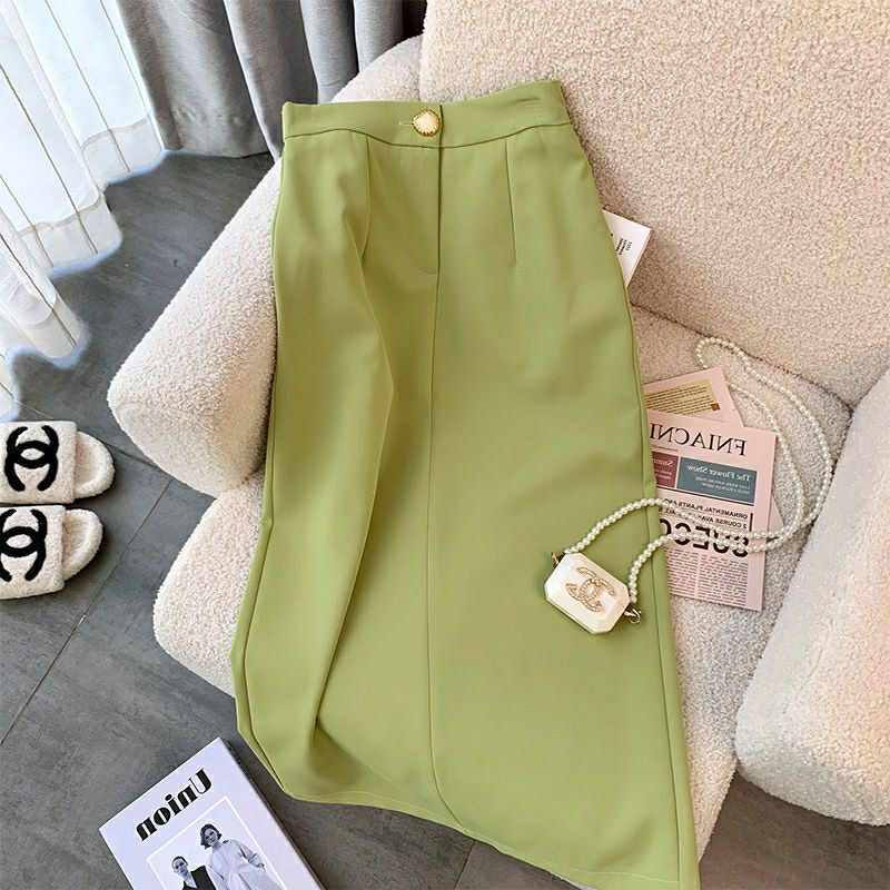 Tulip Print Corset Top & High-Waist Green Skirt – 2 Piece Summer Set